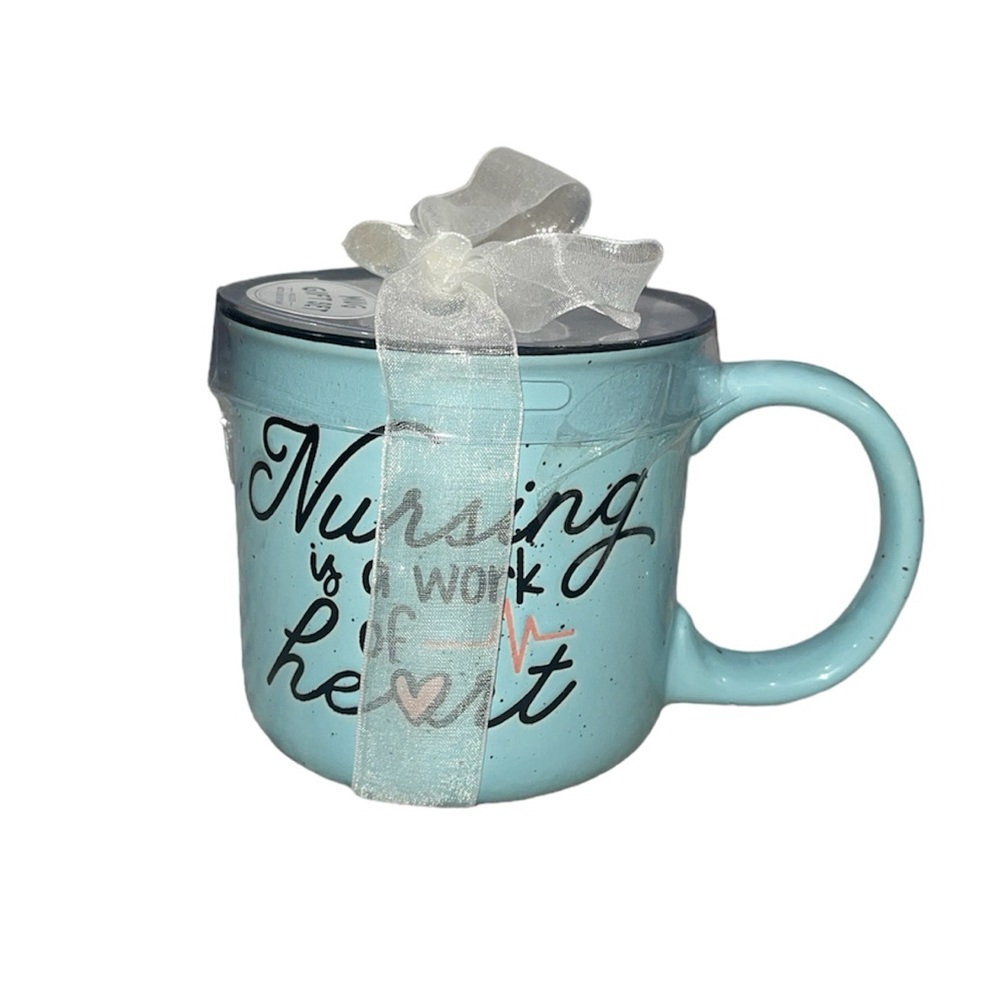 Nursing Is A Work Of Heart Mug
